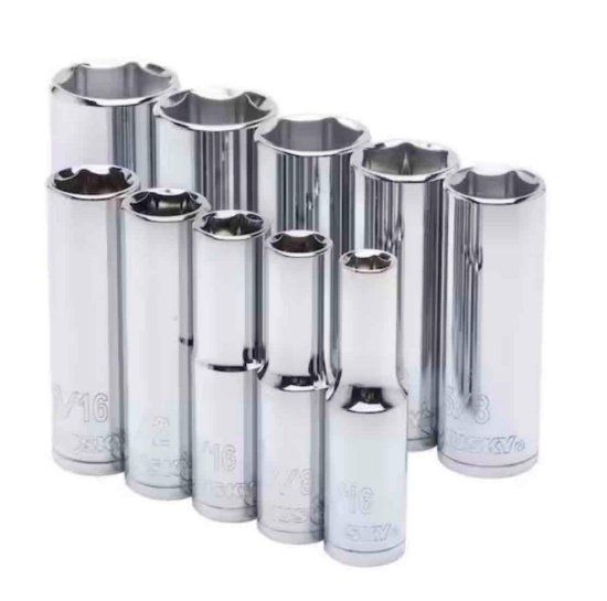 3/8 in. Drive Deep SAE Socket Set (10-Piece)
