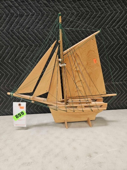 Wooden Model Sailing Ship