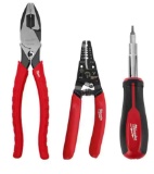 Electrician's Screwdriver, Lineman's Plier & Wire Stripper Hand Tool Kit (2-Piece)