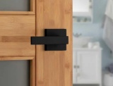 (2) Kwikset Matte Black Squared Door Handle