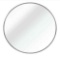 (2) Black Round Metal Framed Hanging Bedroom Mirrors