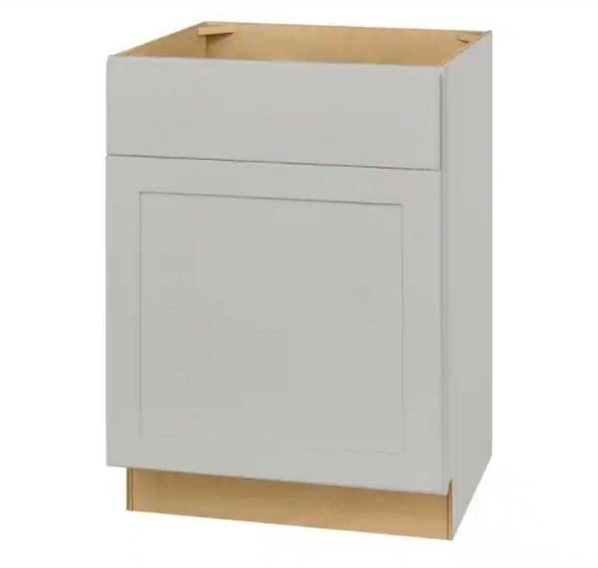 Hampton Bay Avondale Ready to Assemble Plywood Shaker Sink Base Bath Cabinet in Dove Gray