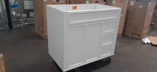 Winsome 36 in. Bath Vanity Cabinet without Top in White