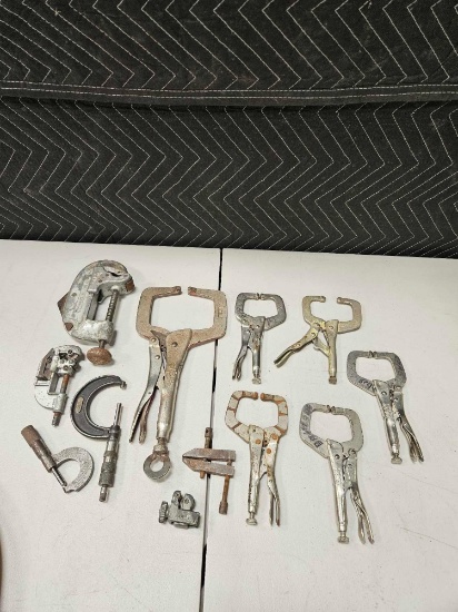 Box Lot Of Vise Grips