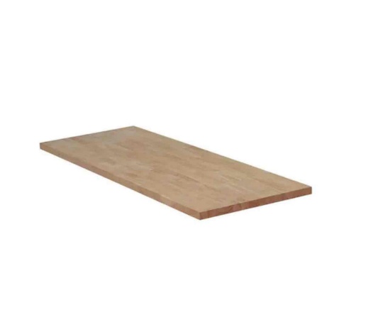 Hampton Bay 8ft. unfinished hevea wood butcher block