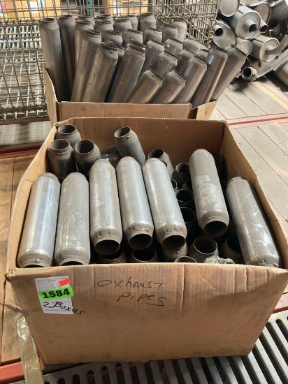 (2) Boxes of Assorted Exhaust Pipes