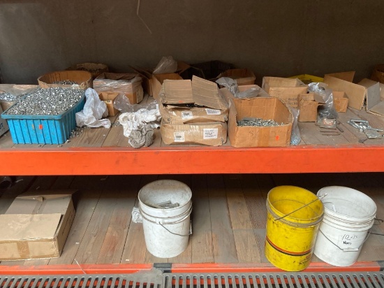 Shelf Lot of Assorted Standard Nuts and Blots
