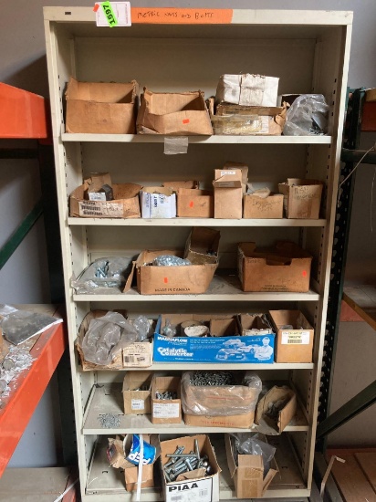 Shelf Lot of Assorted Metric Nuts and Bolts