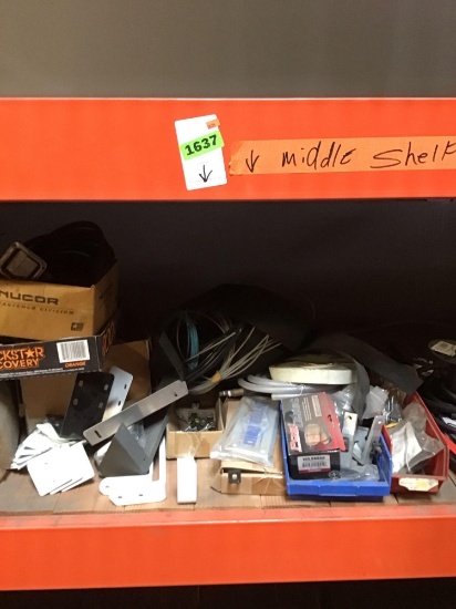 Middle Shelf Lot Of Auto Type Parts