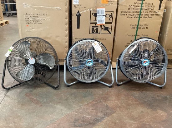 (Lot of 3) Floor Fans