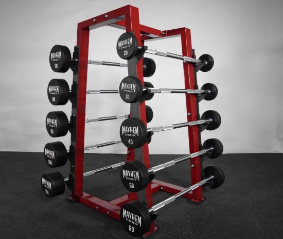 Mayhem Strength Straight Bar Fixed Barbells 20-110lb Set