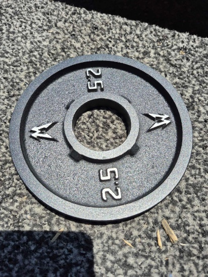(12) 2.5 lb Custom Deep Dish Weights