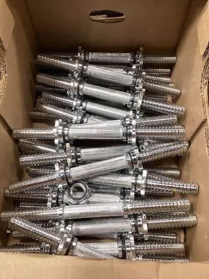 (40) Threaded Dumbbell Handles with Hex Nuts