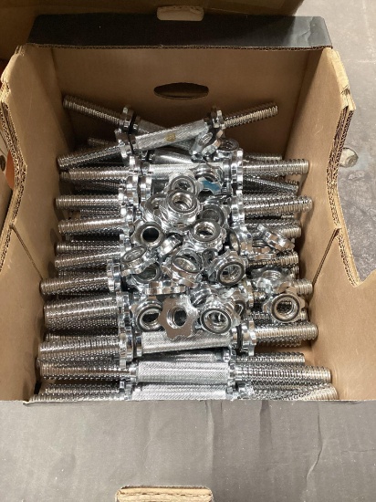 (40) Threaded Dumbbell Handles with Hex Nuts