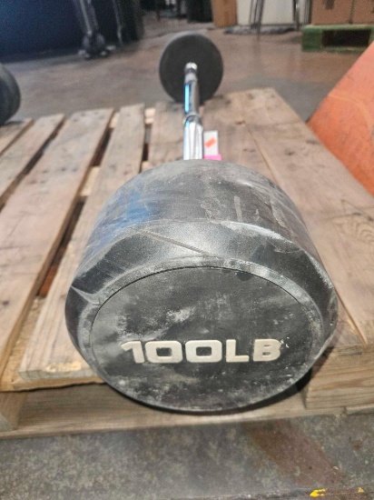 100 Pound Curl Barbell