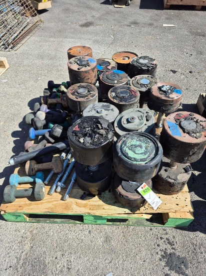 Lot of Various Dumbbells and Soft Weights
