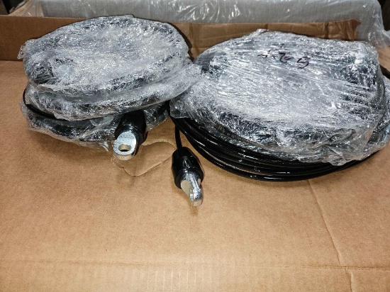 Box Lot Of Steel Wire Weight Cables