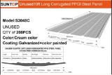 10ft long corrugated PPGI steel panels-S3048C