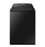 Samsung 5.5 cu. ft. Capacity Smart Top Load Washer with Auto Dispense System in Brushed Black