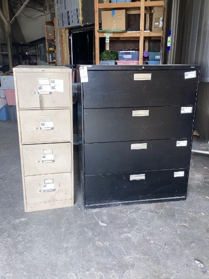 Lot of (2) filing cabinets