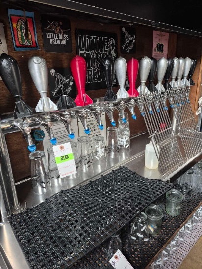 16 Head Pressurized Beer Tap System w/ Pressure Regulator