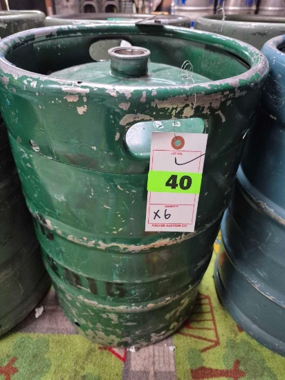 (6) Half Barrel Beer Kegs