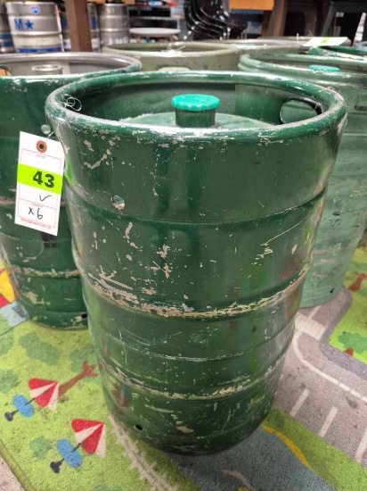 (6) Half Barrel Beer Keg