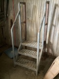 Steel deck stairs and railing