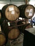 (4)Wooden Barrels and barrel racks