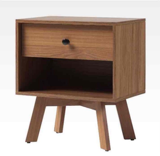 (2)Walker Edison Frans 20in. 1 drawer nightstand