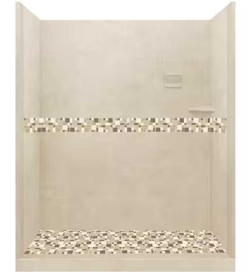 Tuscany Right Drain Alcove Shower Kit