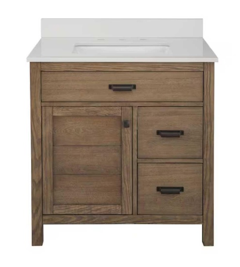 Stanhope Single Sink Oak Vanity