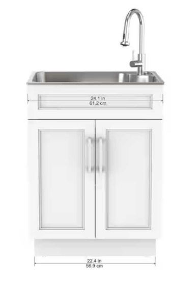 Glacier Bay Laundry Sink And Cabinet