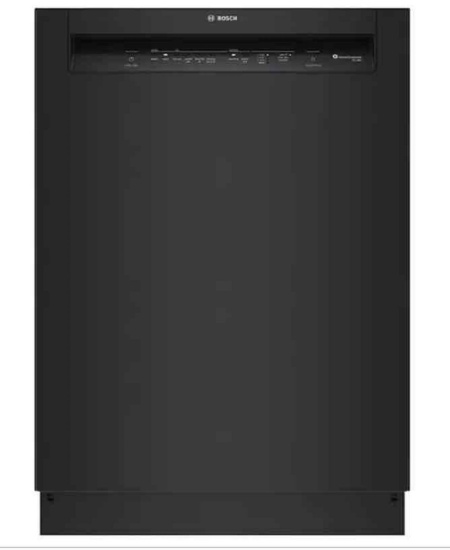 Bosch 100 Series 24 in. Front Control Smart Built-In Hybrid Stainless Steel Tub Dishwasher