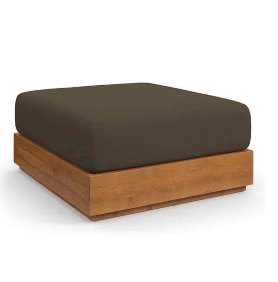 Modway Acacia wood outdoor ottoman*Natural Coco*