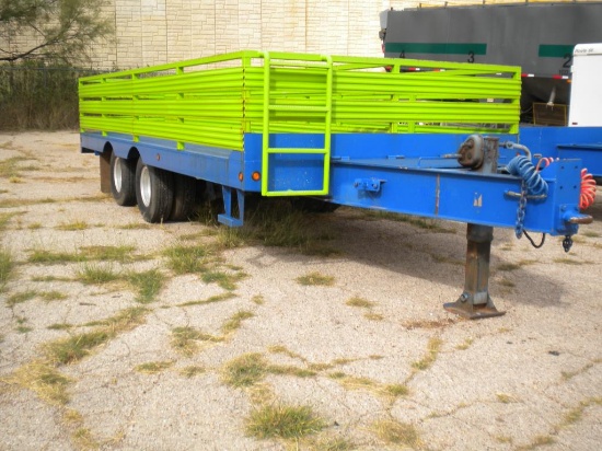 19ft X 102" wide dual tandem pindle hitch trailer