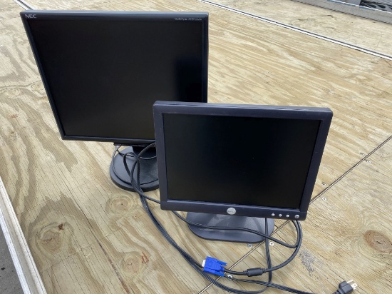 (2) Computer monitors