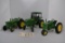 3 - John Deere 1/16th scale Tractors - 1 -Model 60 & 1 - Model 4250 with cab - & 1 - Model R - No Bo
