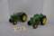2 - John Deere 1/16th scale Tractors - 1 - Model 820 diesel & 1-Model R - No Boxes