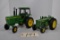2 - John Deere 1/16th scale Tractors - 1-Model 4440 with cab & 1 Model R - No Boxes