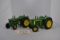 2 - John Deere 1/16th scale Tractors - 1-Model R & 1-Model 820 - No Boxes