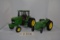2 - John Deere 1/16th scale Tractors - 1-Model R & 1-Model 7800 with Cab - No Boxes