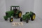2 - John Deere 1/16th scale Tractors - 1-Model 7600 with Cab & 1-Model R - No Boxes