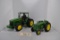 2 - John Deere 1/16th scale Tractors - 1-Model 8110 with Cab, duals & 1-Model R - No Boxes
