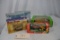 2-Ertl Vintage Vehicles, 1-Mighty Movers, 1-Britains Spreader, 1-Gama toy