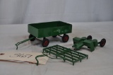 Oliver Planter, Drag & Wagon - Approx 1/32nd Scale - NO BOX