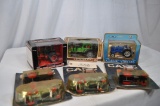 Flat of Assorted smaller toys - Case 1/43 scale, Fordson & Britains LTD 1/32nd & 3 smaller CASE