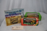 2-Ertl Vintage Vehicles, 1-Mighty Movers, 1-Britains Spreader, 1-Gama toy