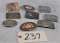 Flat of 9 Assorted Belt Buckles - Pioneer Seed, Mobil gas and others