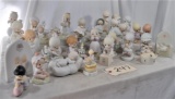 Box of Assorted Precious Moments - Approx. 30 pieces - may have a broken or glued figurine in assort
